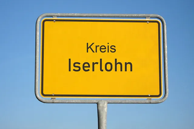 Ortsschild Kreis Iserlohn bis Ende 1974